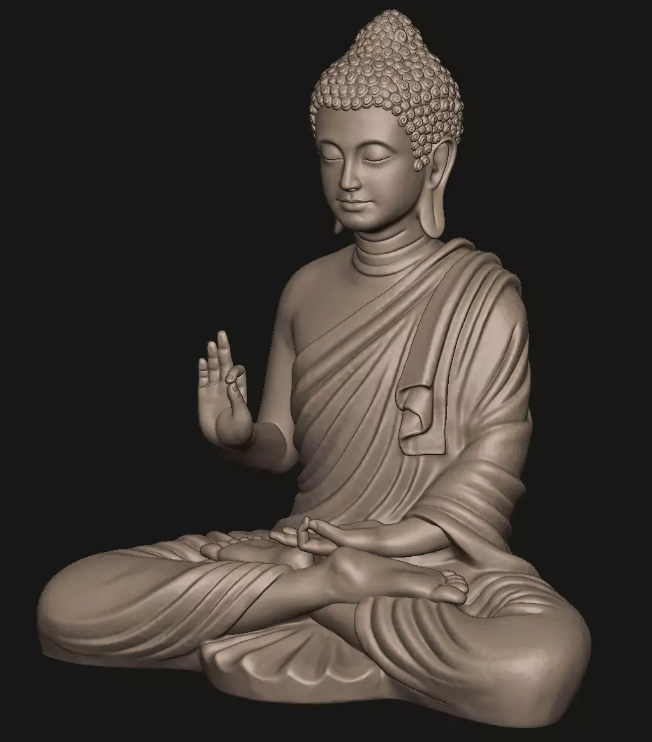 Buddha Statue 3D print model_8