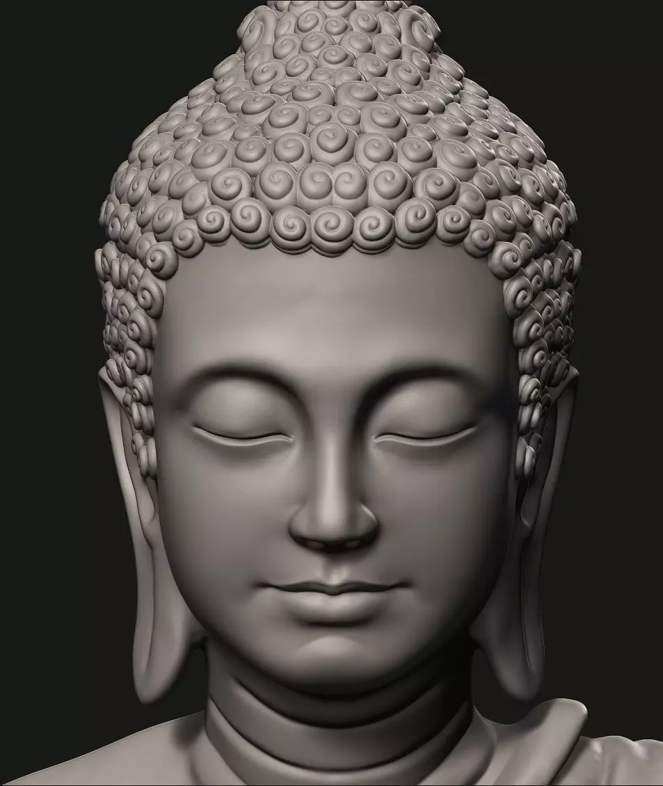 Buddha Statue 3D print model_5
