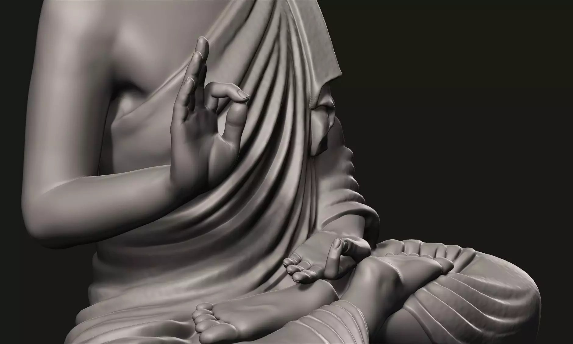 Buddha Statue 3D print model_6