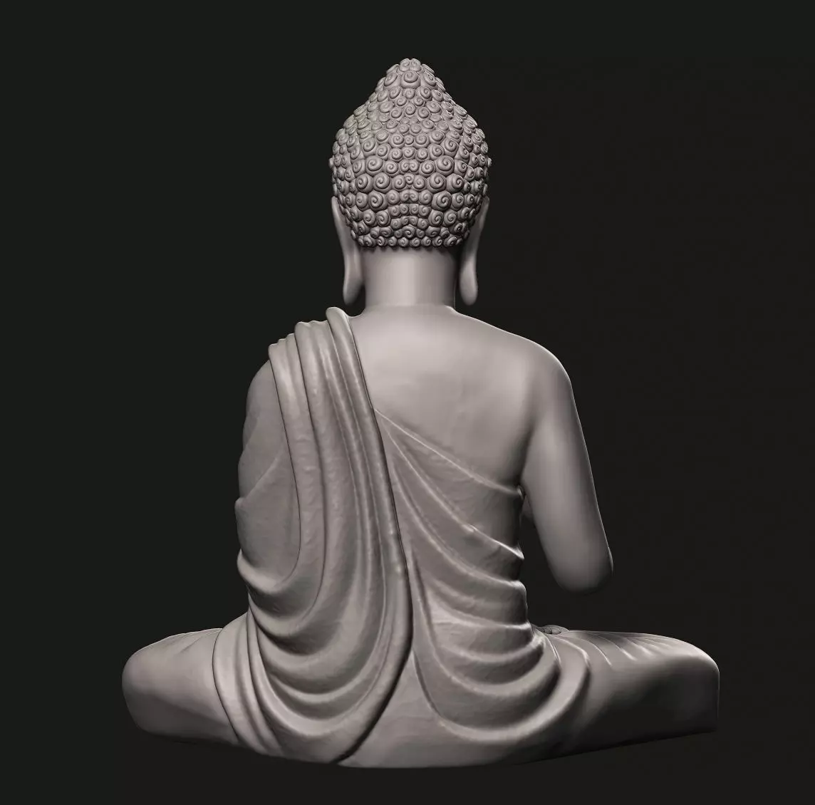 Buddha Statue 3D print model_2