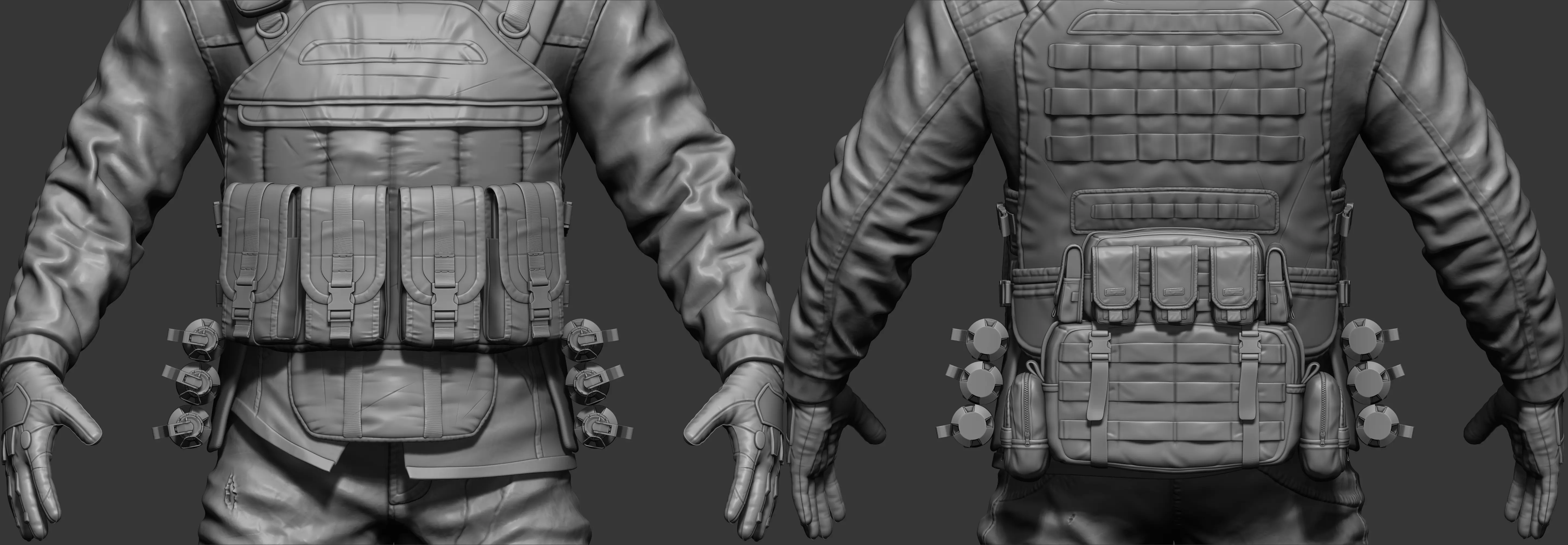 Soldier Full Character Low-poly 3D model_4