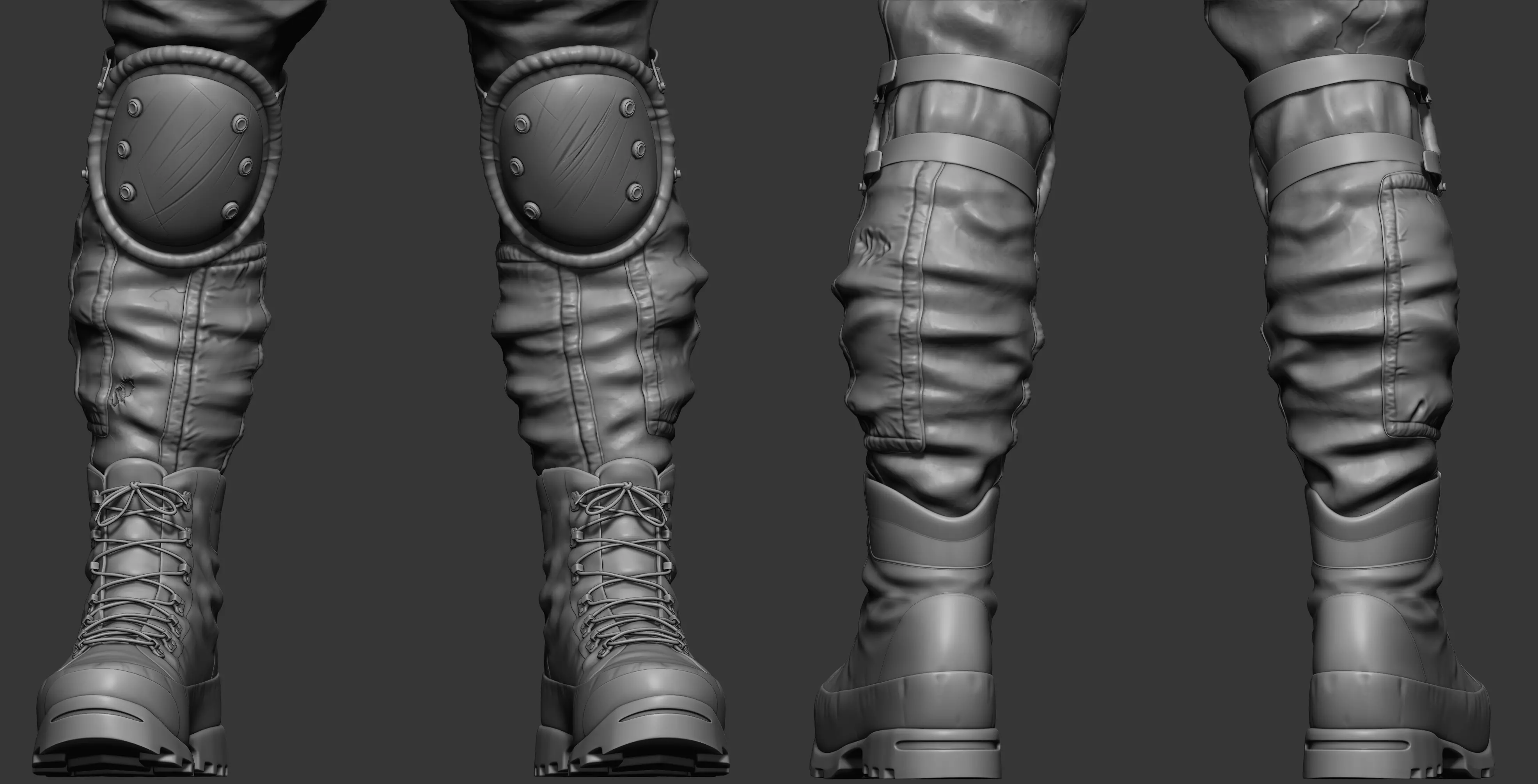 Soldier Full Character Low-poly 3D model_3