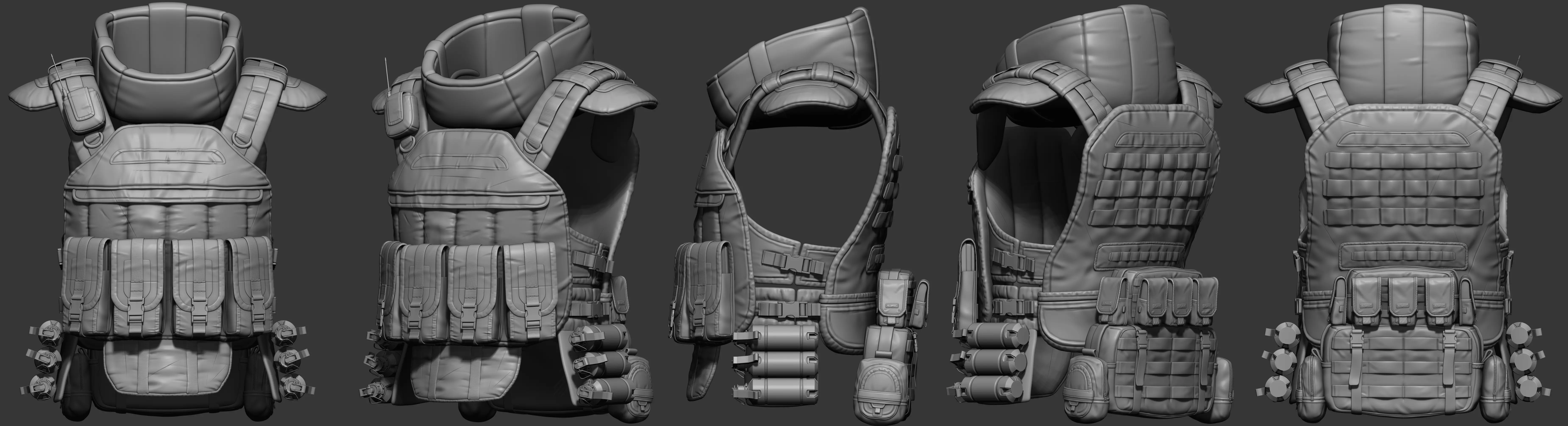 Soldier Full Character Low-poly 3D model_6