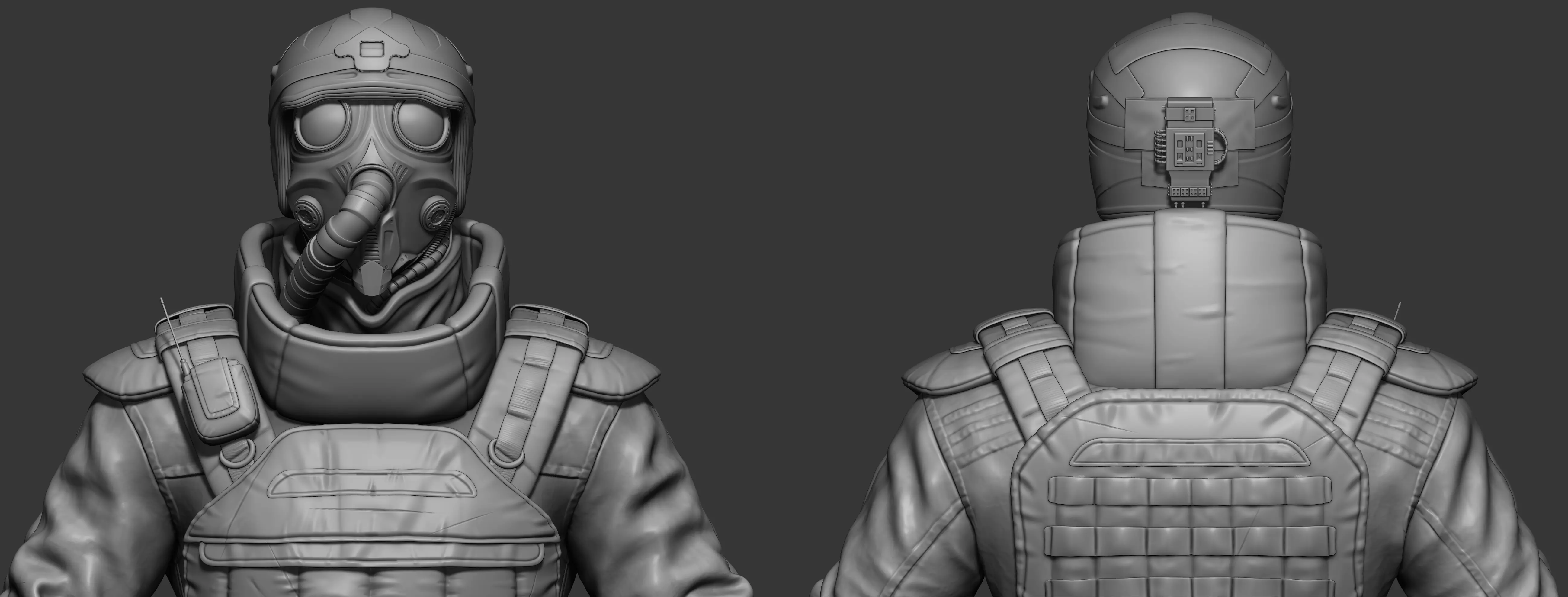 Soldier Full Character Low-poly 3D model_1