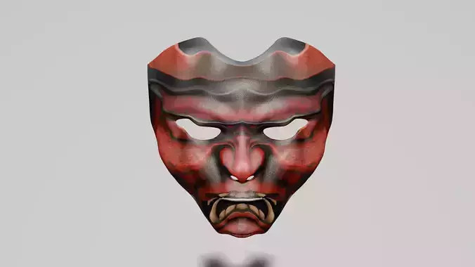 Scary Oni mask