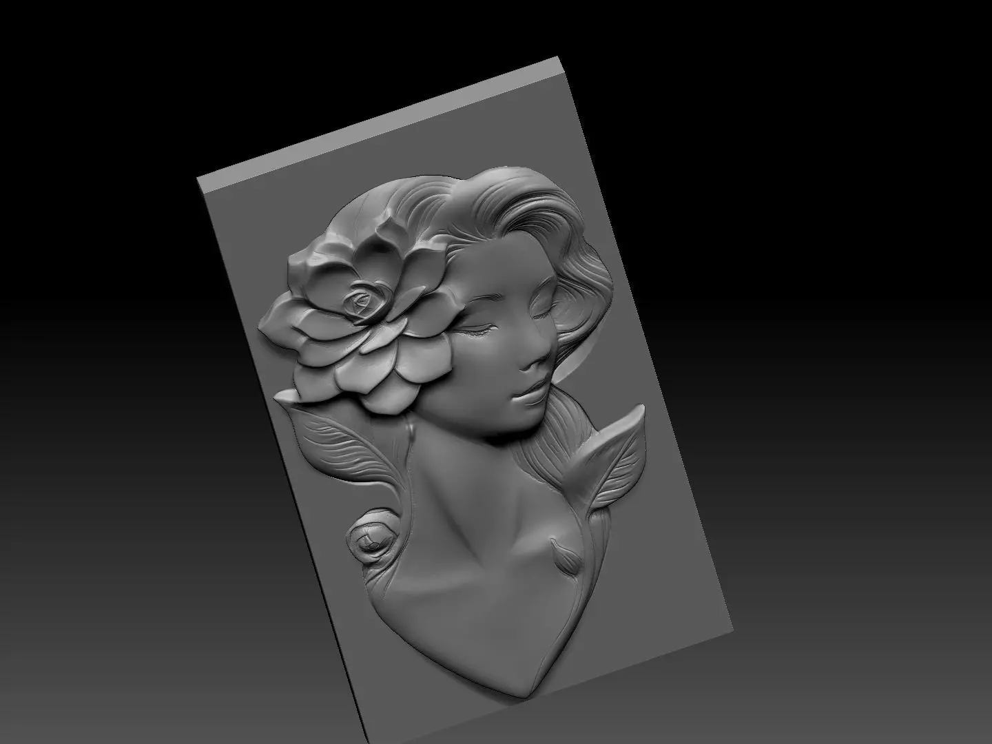 woman art3 3D print model_4