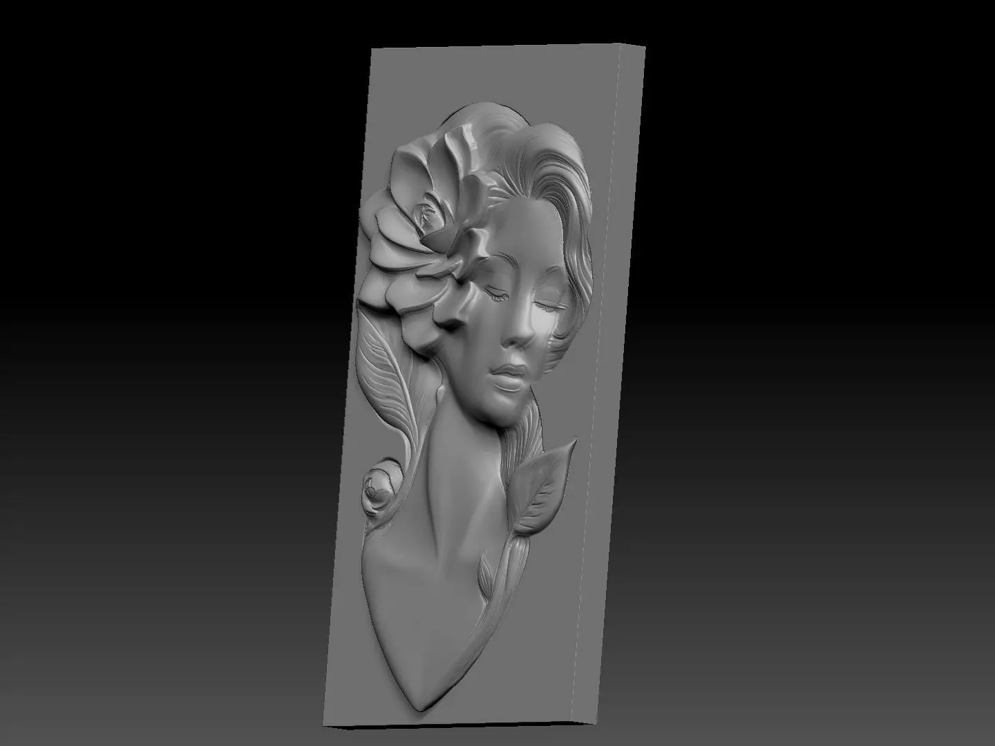 woman art3 3D print model_2