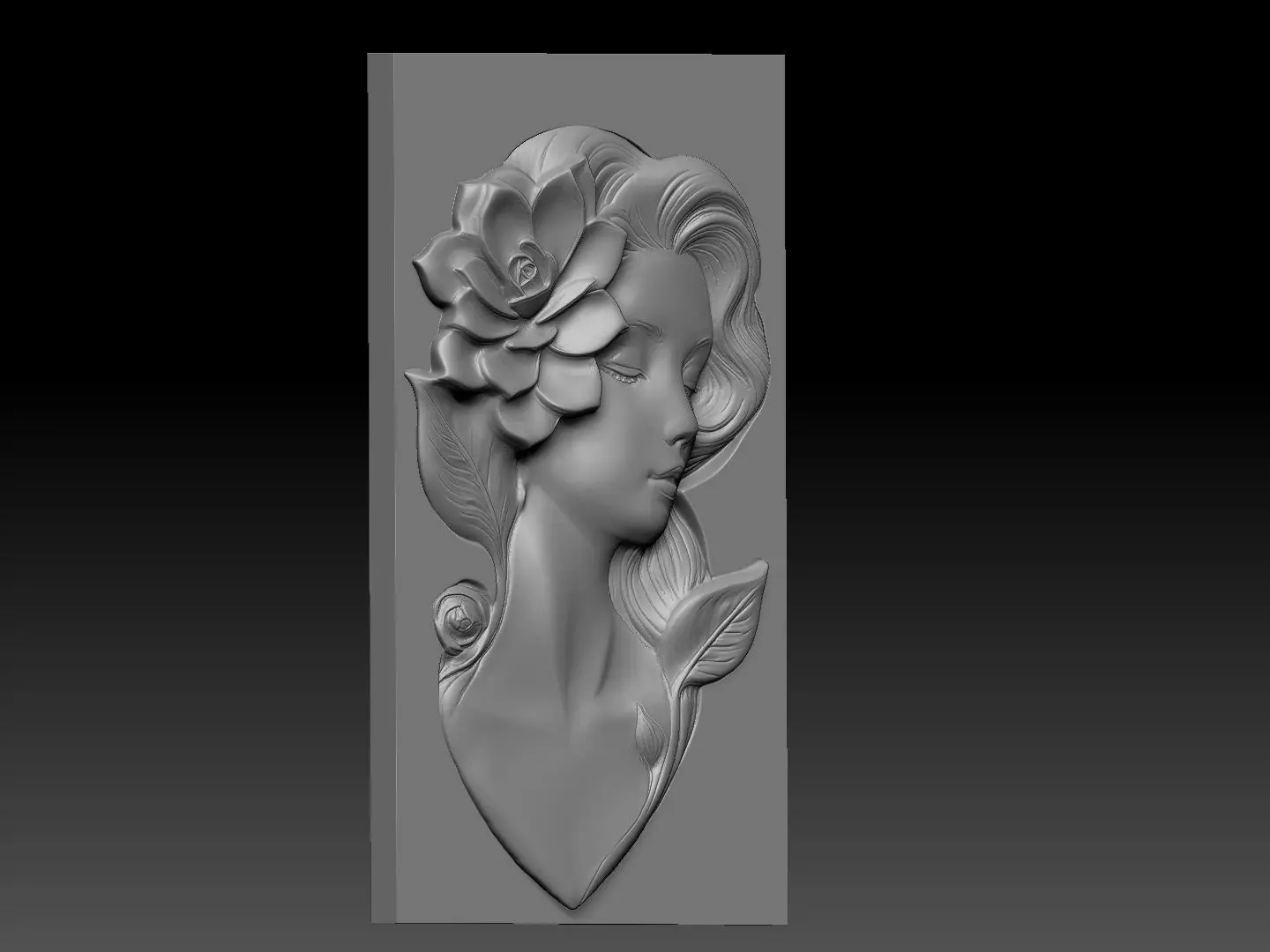 woman art3 3D print model_1