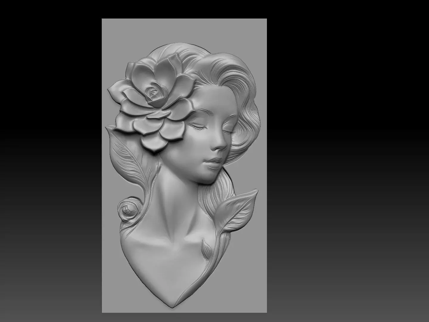 woman art3 3D print model_0