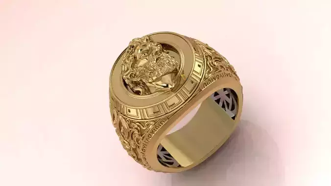 The Leo Imperator Ring Jewelry model - for Him