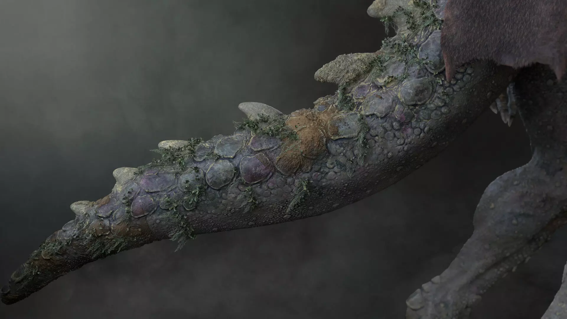 Realistic Alien Full textures lookdev and Rig Low-poly 3D model_4