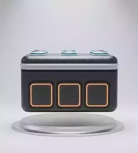 Futuristic Carbon Fiber Smart Device Container