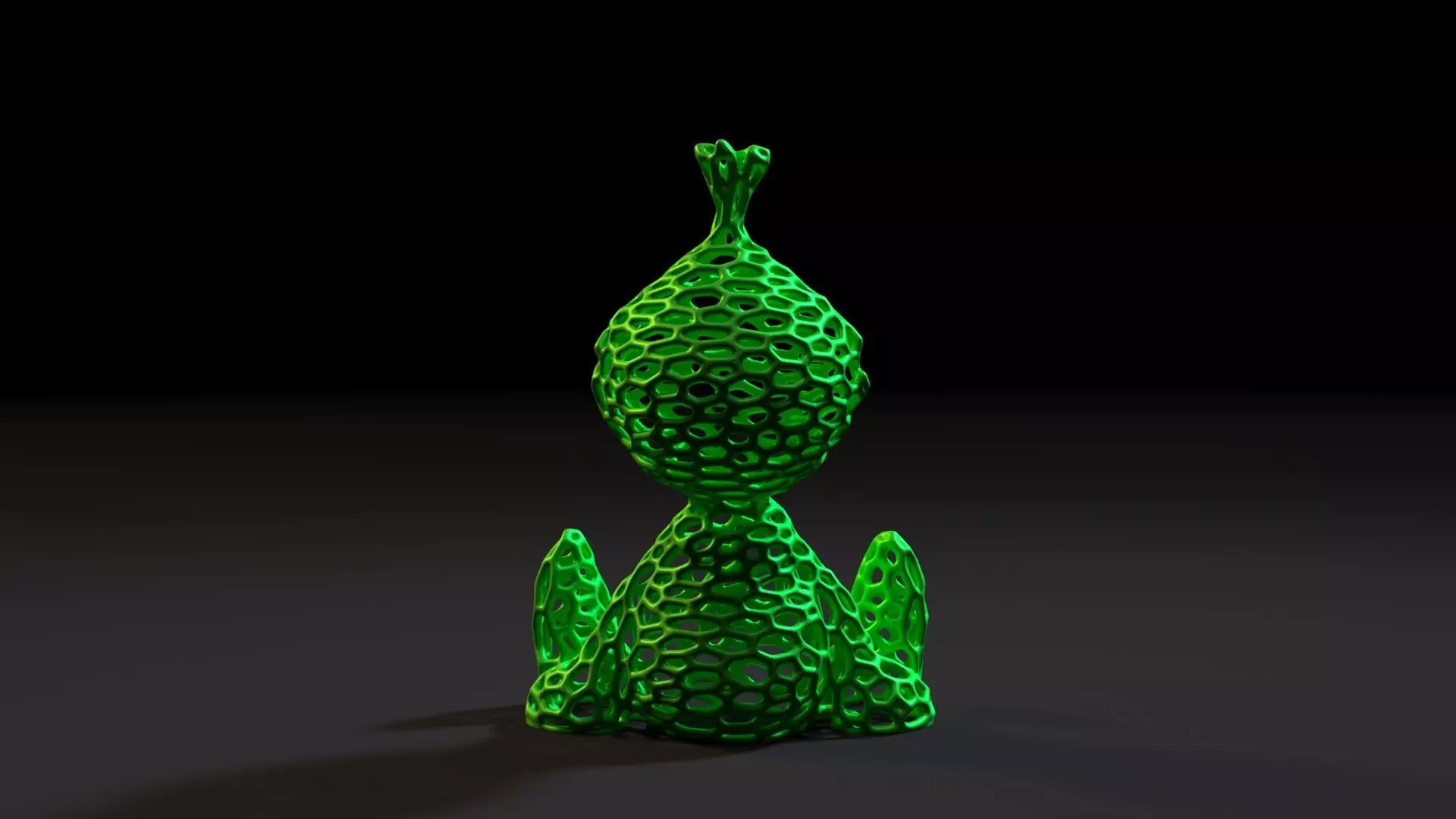 Grinch Voronoi 3D print model_4
