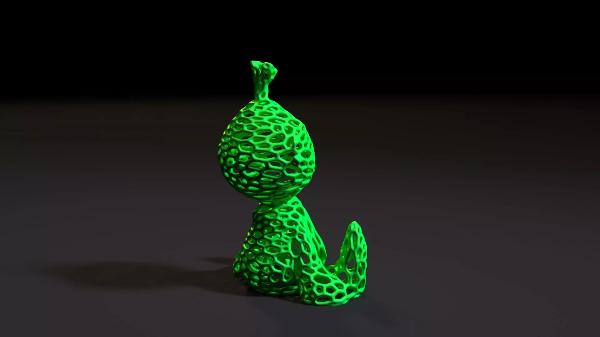 Grinch Voronoi 3D print model_5