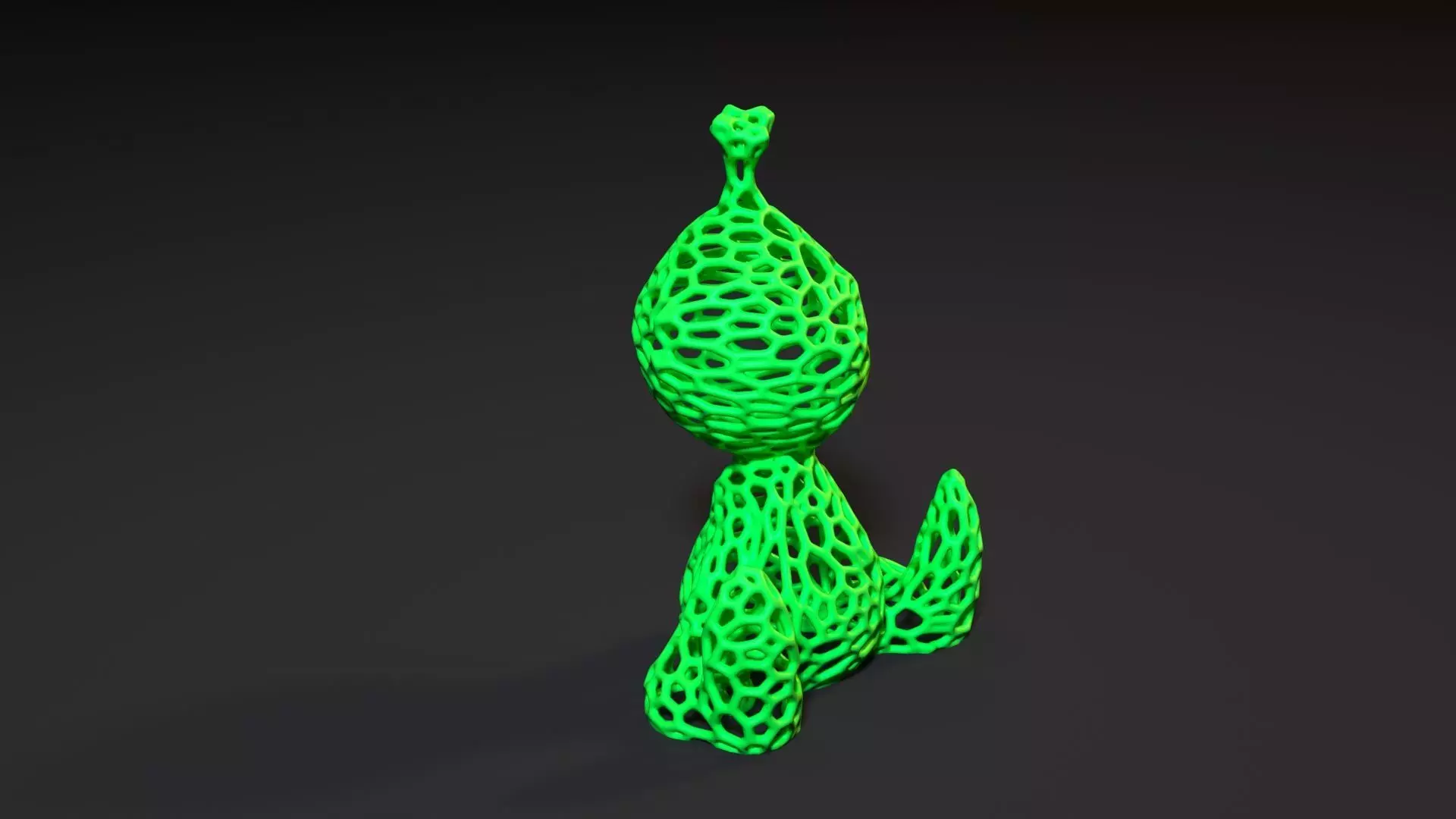 Grinch Voronoi 3D print model_7