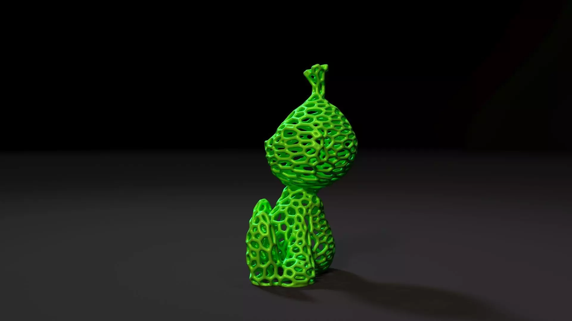 Grinch Voronoi 3D print model_2