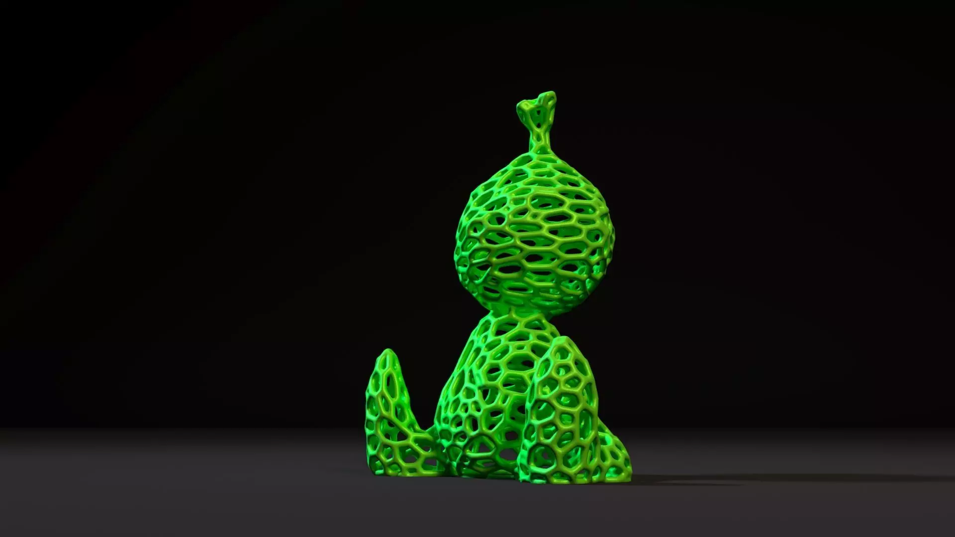 Grinch Voronoi 3D print model_9