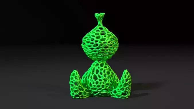 Grinch Voronoi 3D print model Grinch Voronoi 3D print model