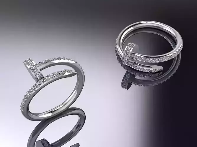 Jewelry Nail Gold Ring