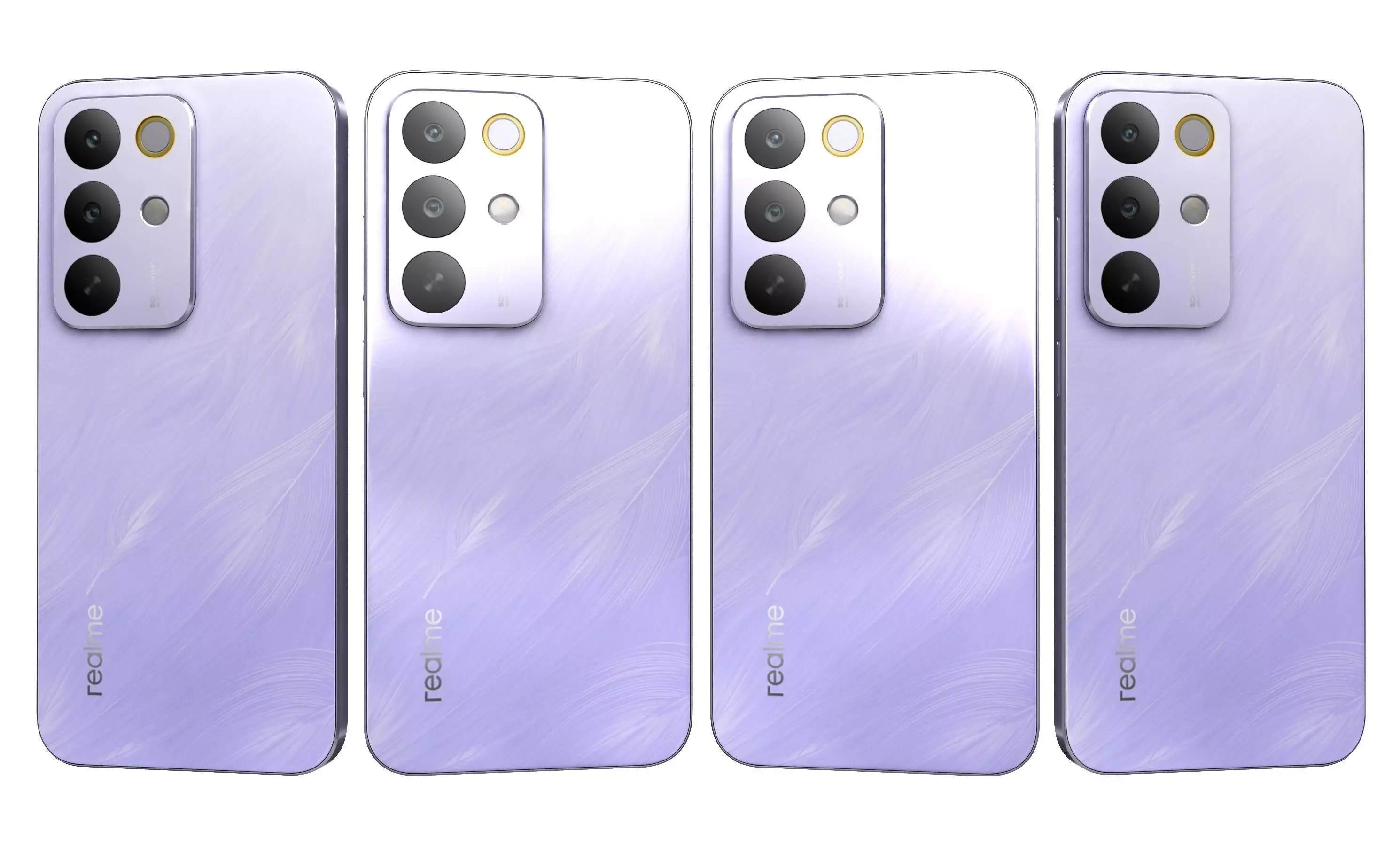 Realme C85 5G Green And Purple 3D model_18