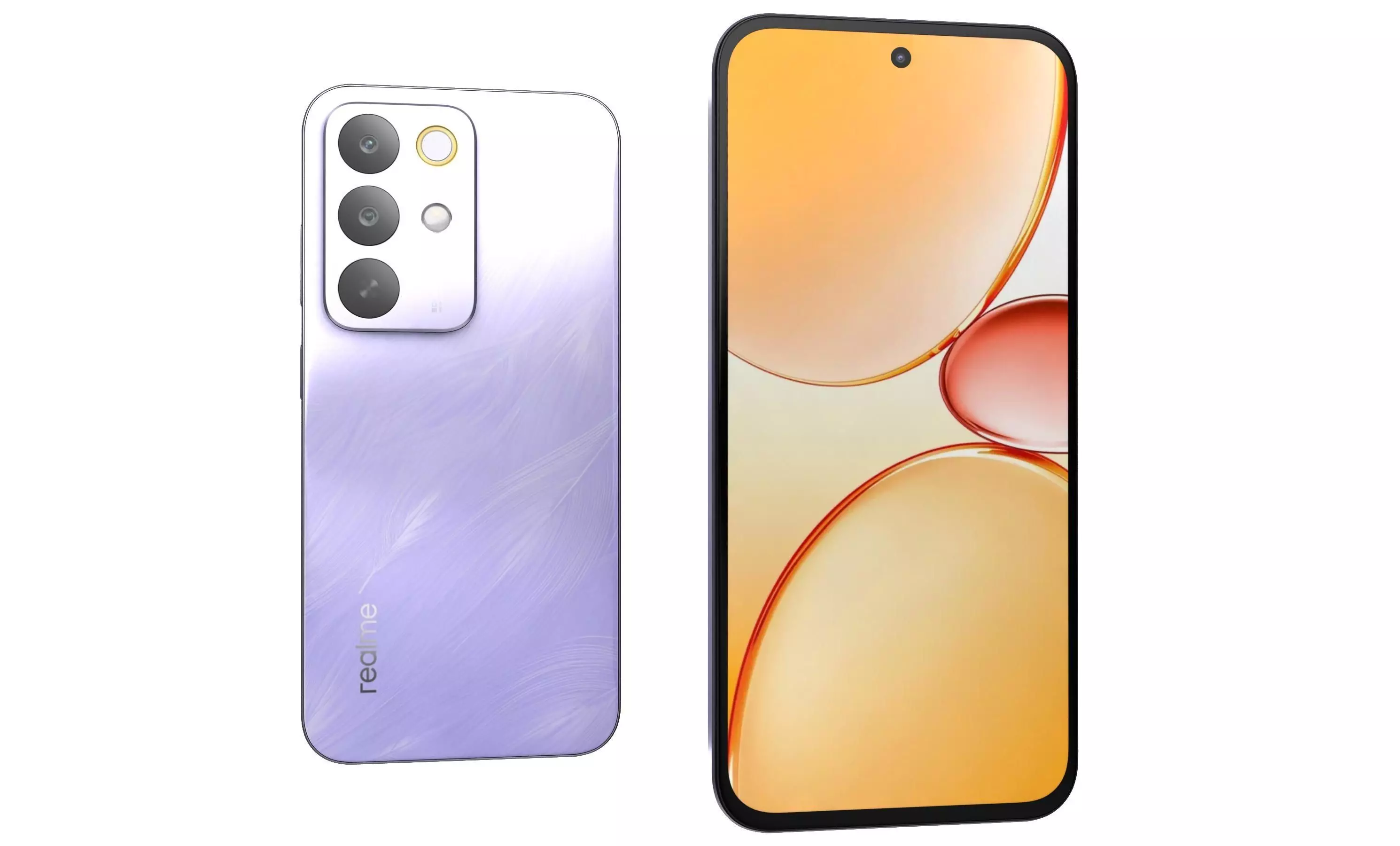 Realme C85 5G Green And Purple 3D model_21