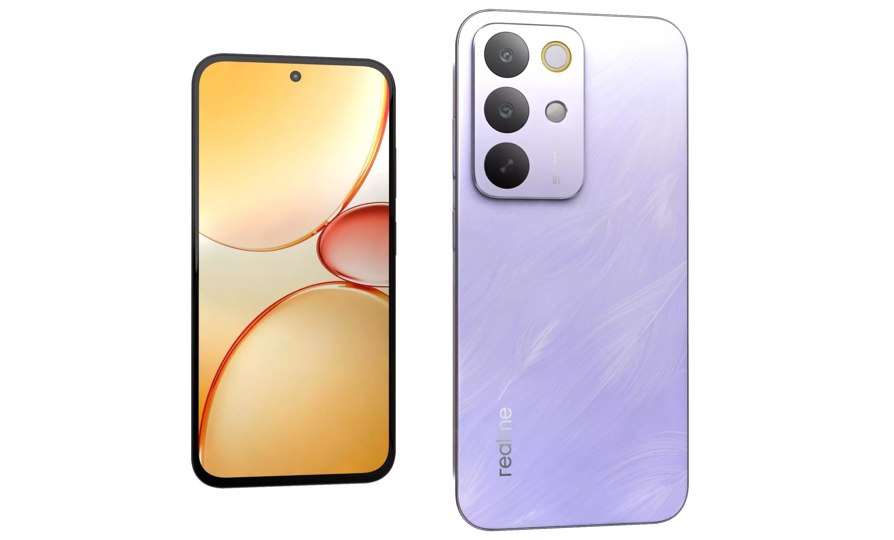 Realme C85 5G Green And Purple 3D model_2