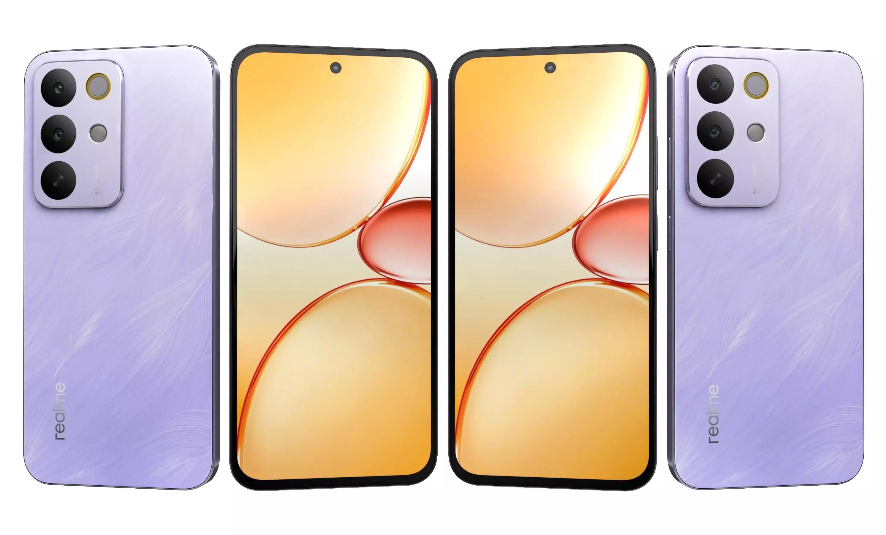 Realme C85 5G Green And Purple 3D model_19