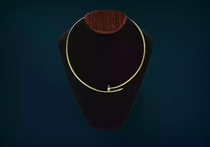 Jewelry Nail Necklace Gold