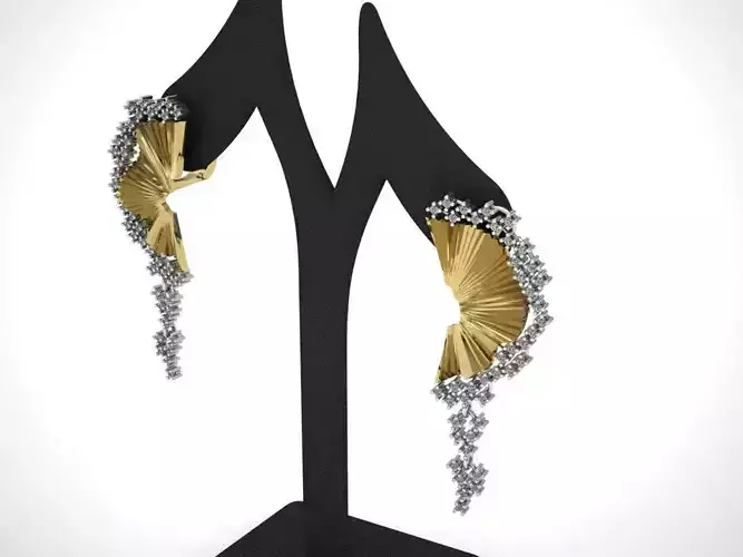 Elegant Earrings Jewelry Gold