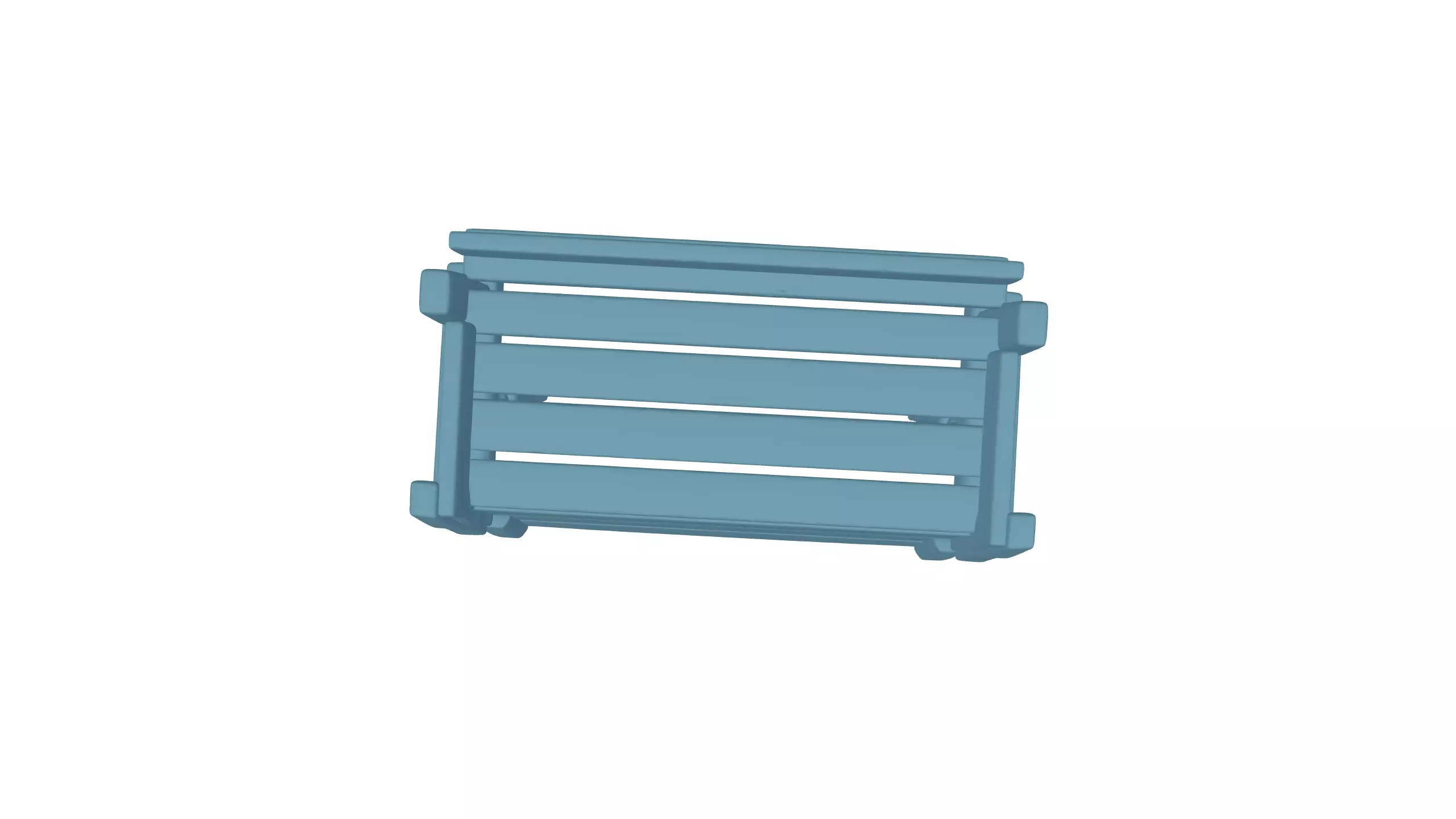 Rustic Wooden Hanging Swing 3D model_13