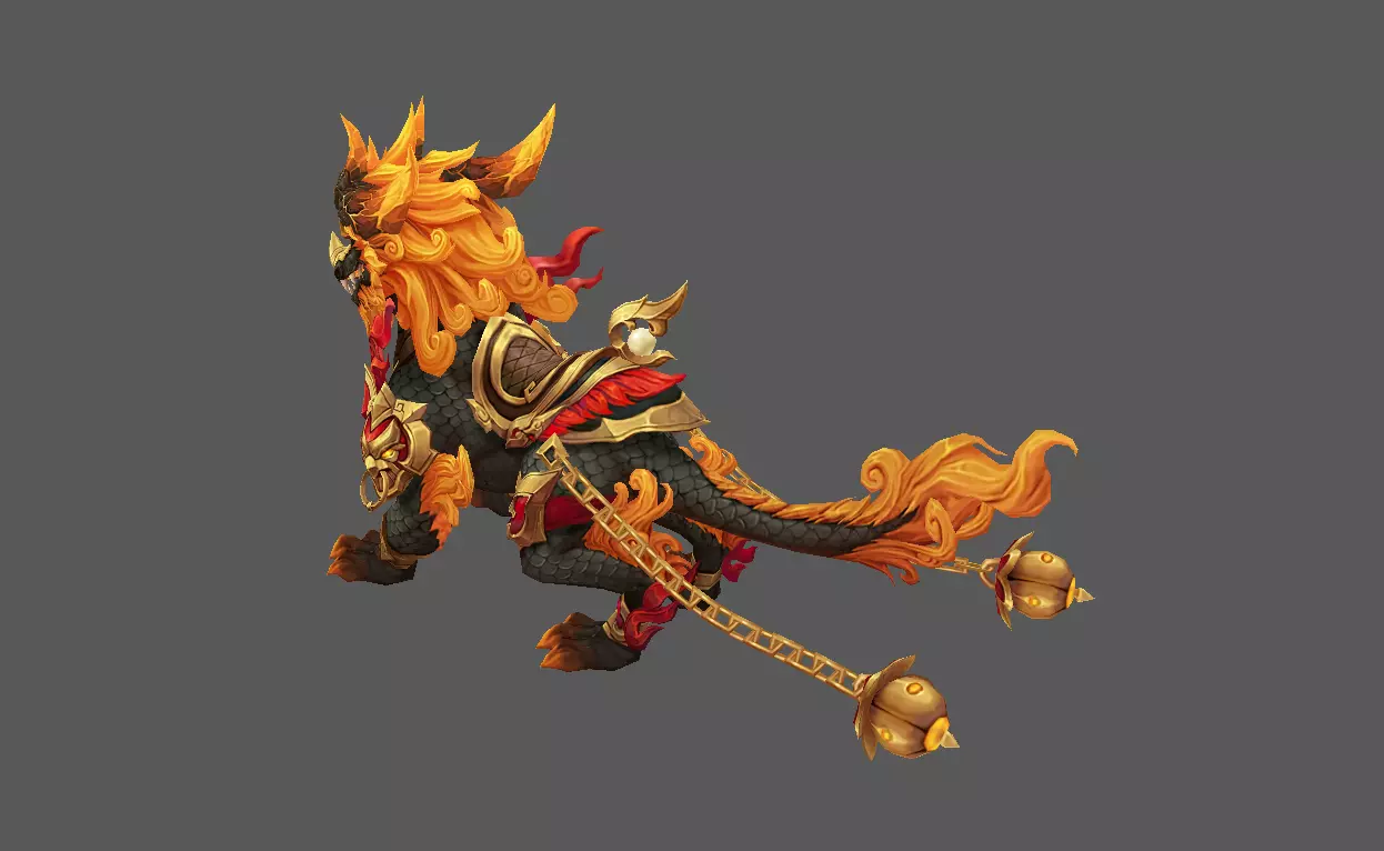 Mount - Fenrir Type 90 Low-poly 3D model_3