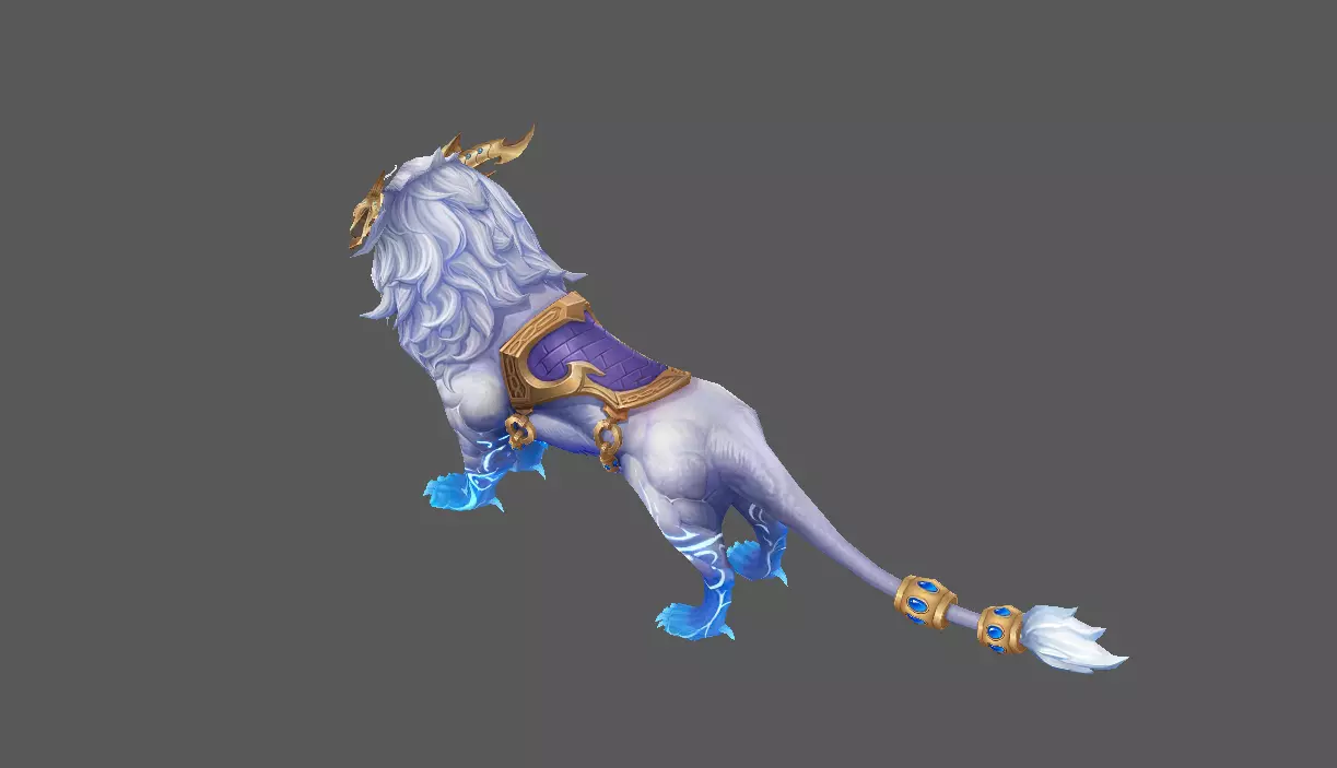 Mount - Fenrir Type 74 Low-poly 3D model_3