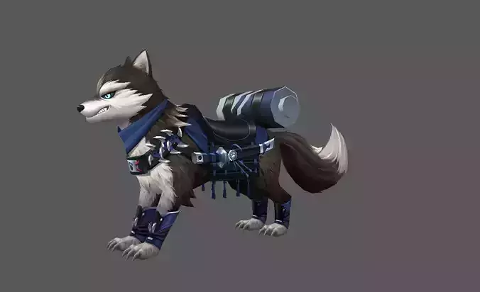 Mount - Fenrir Type 70 Low-poly 3D model