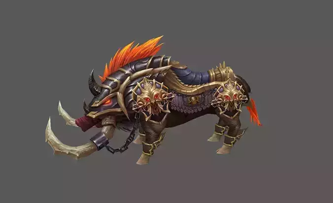 Mount - Fenrir Type 57 Low-poly 3D model