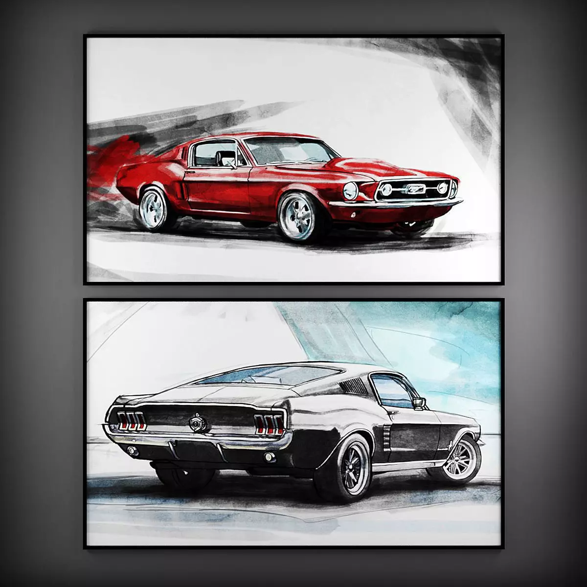 Picture Frames 121-2 Low-poly 3D model_0