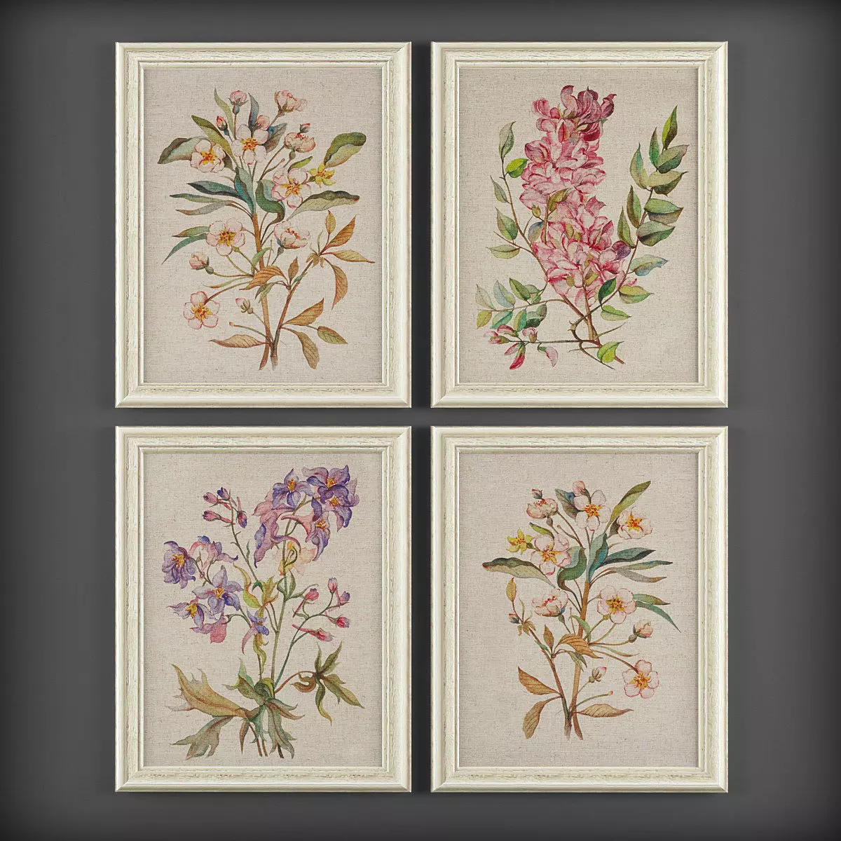 Picture Frames Low-poly 3D model_0