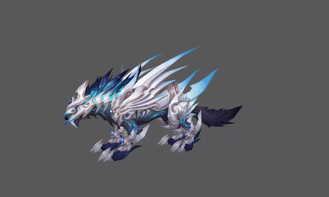 Mount - Fenrir Type 27 Low-poly 3D model_0