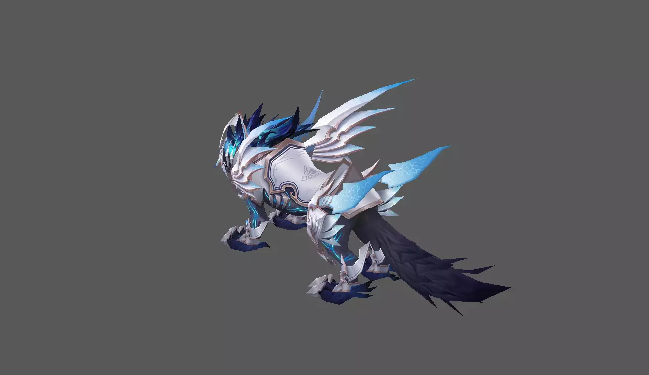 Mount - Fenrir Type 27 Low-poly 3D model_3