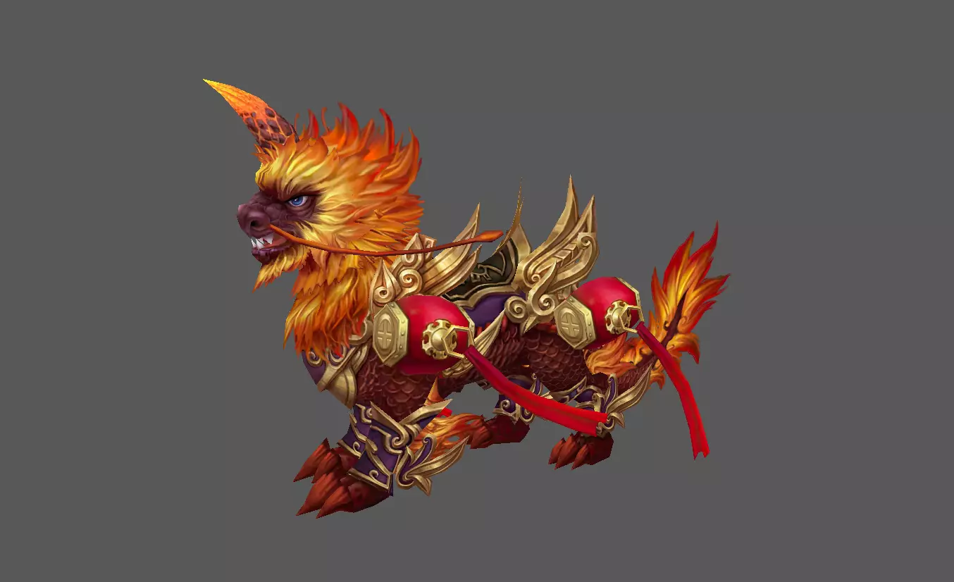 Mount - Fenrir Type 20 Low-poly 3D model_0