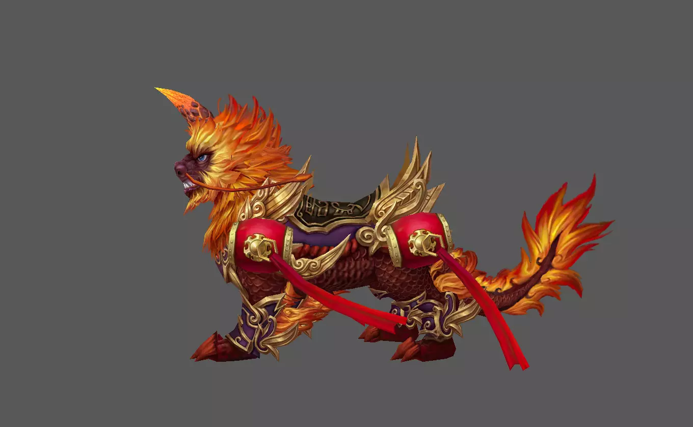 Mount - Fenrir Type 20 Low-poly 3D model_2