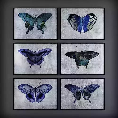 Picture Frames Low-poly 3D model