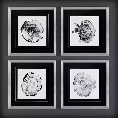 Picture Frames Low-poly 3D model