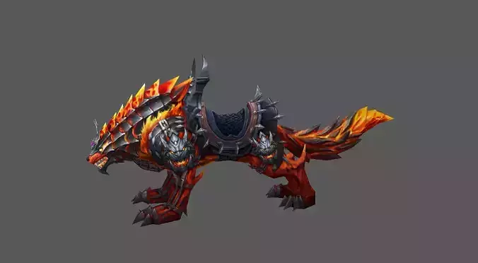 Mount - Fenrir Type 07 Low-poly 3D model