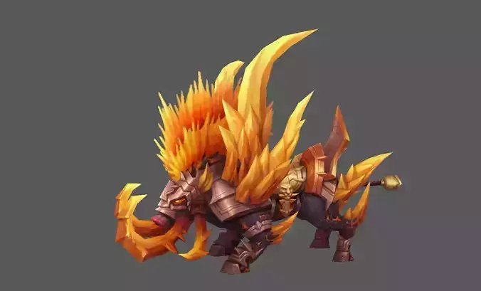 Mount - Fenrir Type 01 Low-poly 3D model