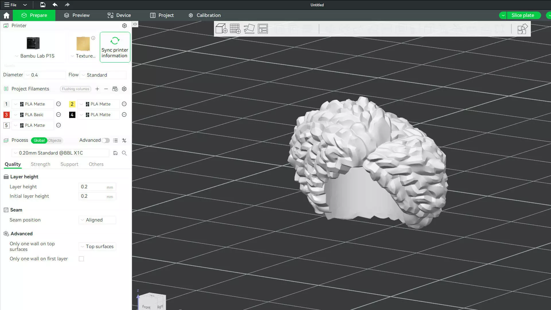 Custom 3D print Minifigure Accessory - Minifigure Hair S2 - 089 3D print model_2