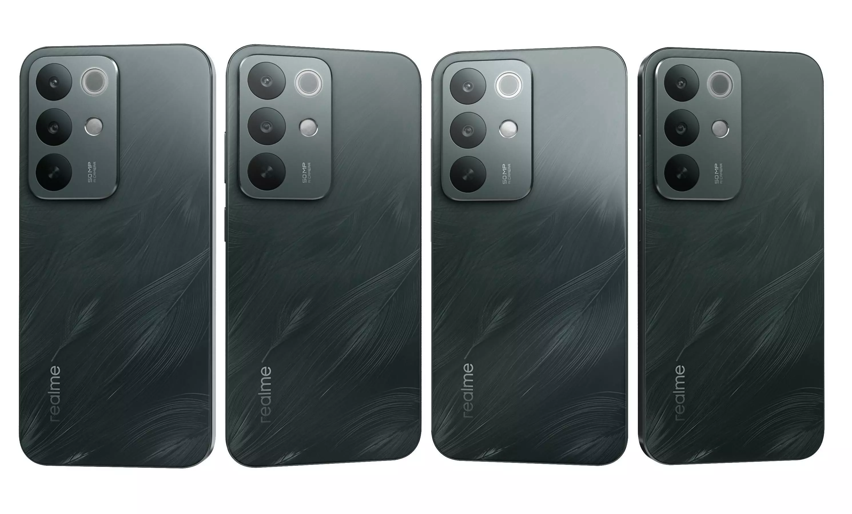 Realme C85 Pro Parrot Purple And Peacock Green 3D model_20