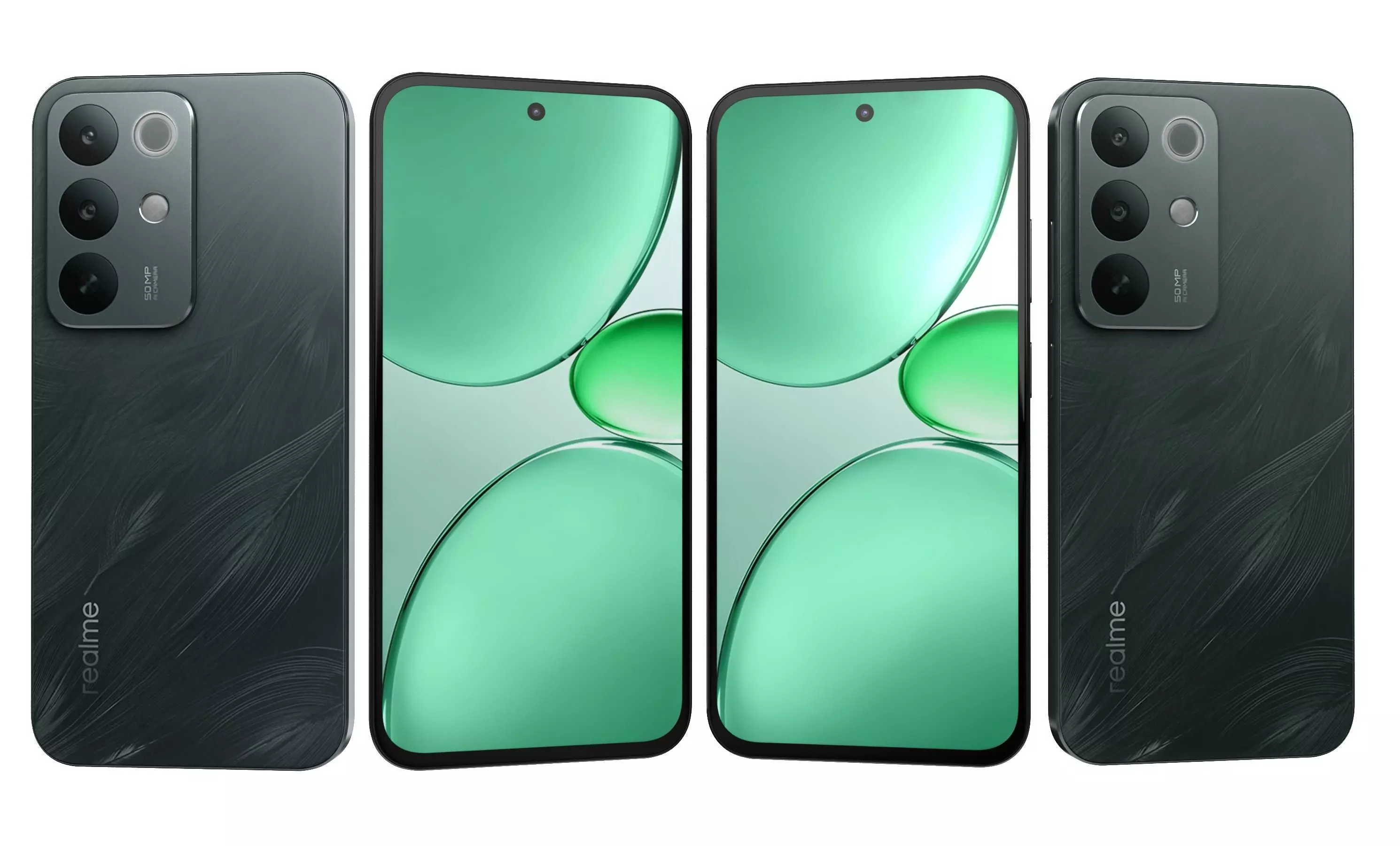 Realme C85 Pro Parrot Purple And Peacock Green 3D model_21