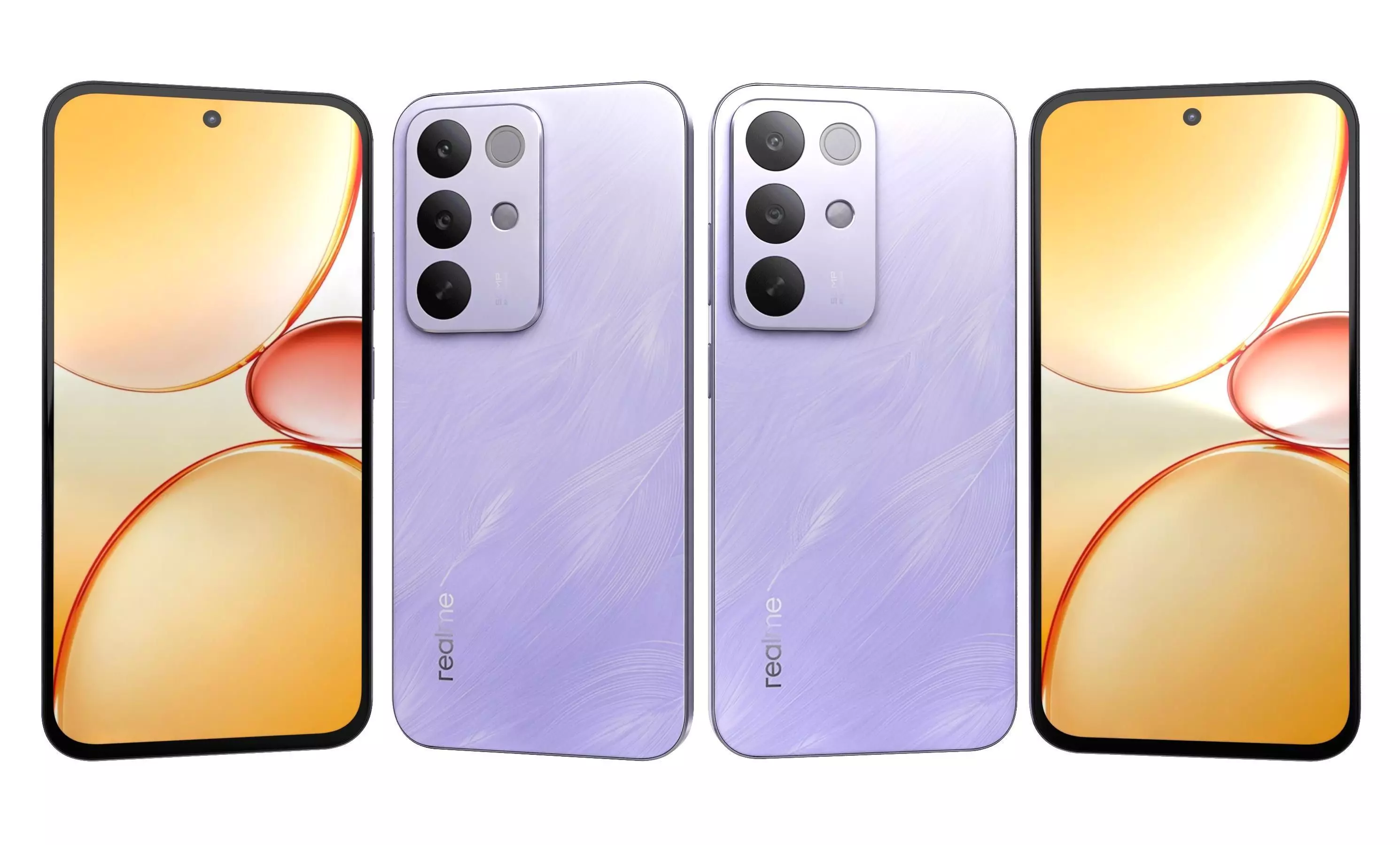 Realme C85 Pro Parrot Purple And Peacock Green 3D model_14