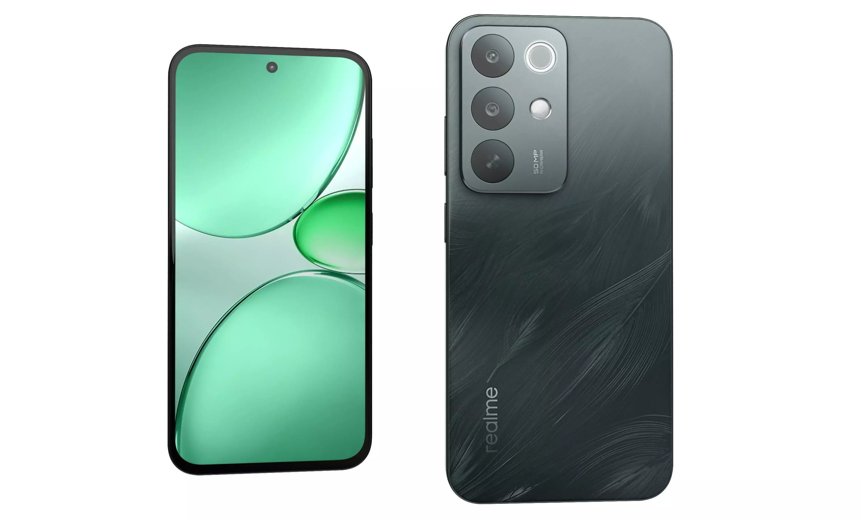 Realme C85 Pro Parrot Purple And Peacock Green 3D model_2