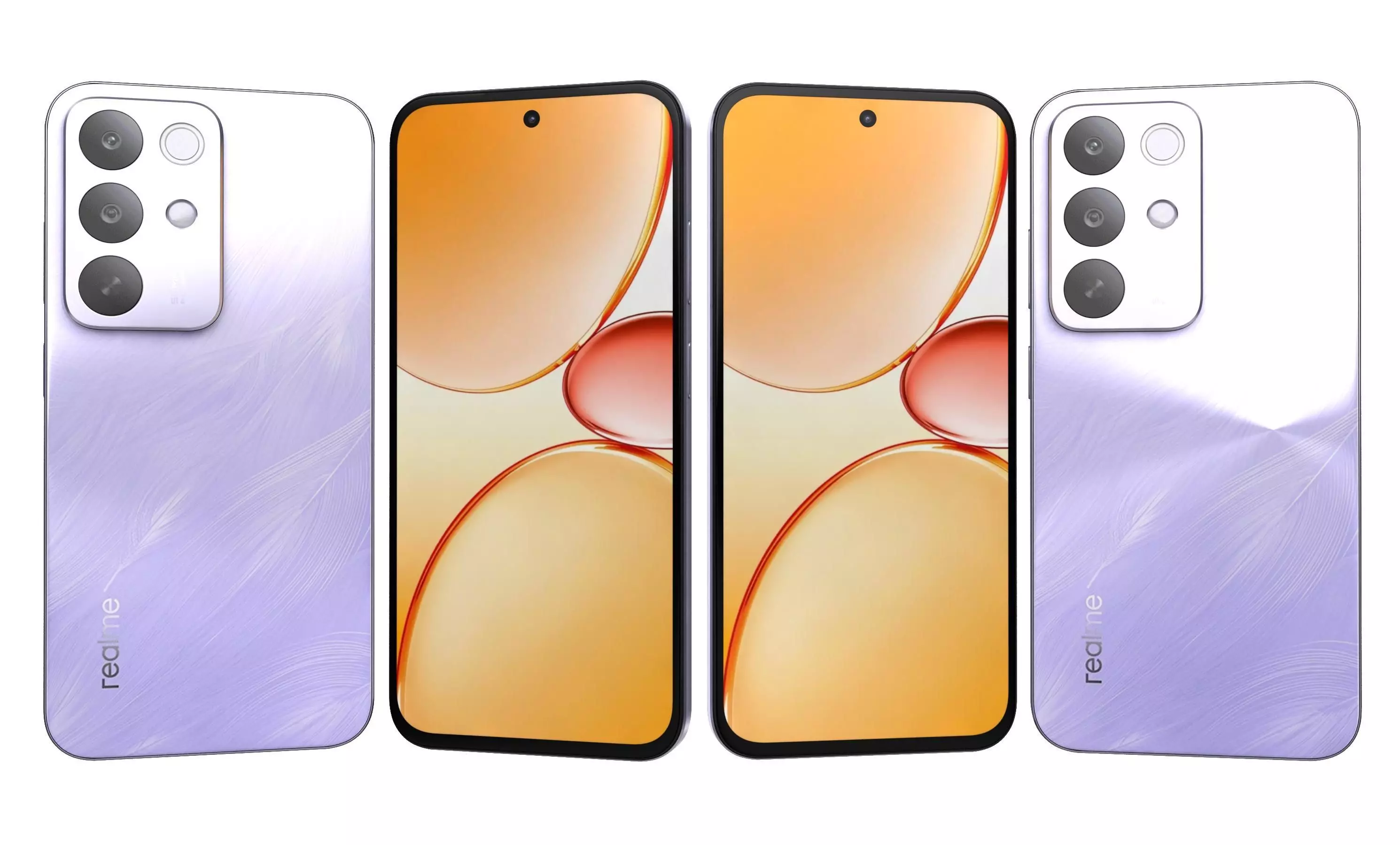 Realme C85 Pro Parrot Purple And Peacock Green 3D model_1